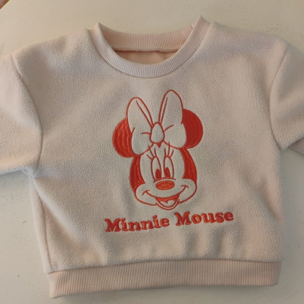 Minnie Magic – Baby Girl Fleece Pullover (Disney, 12M)